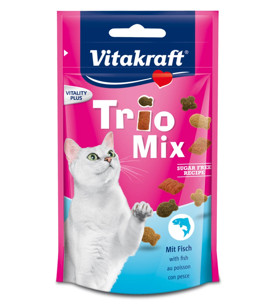 TRIO MIX  DI PESCE PER GLI AMANTI DEL PESCE - 60 GR. - VITAKRAFT